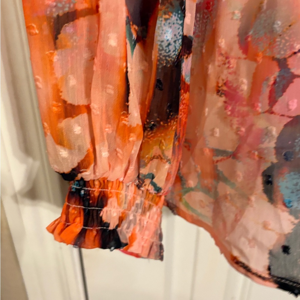 Torrid Multicolor Abstract Blouse - image 2